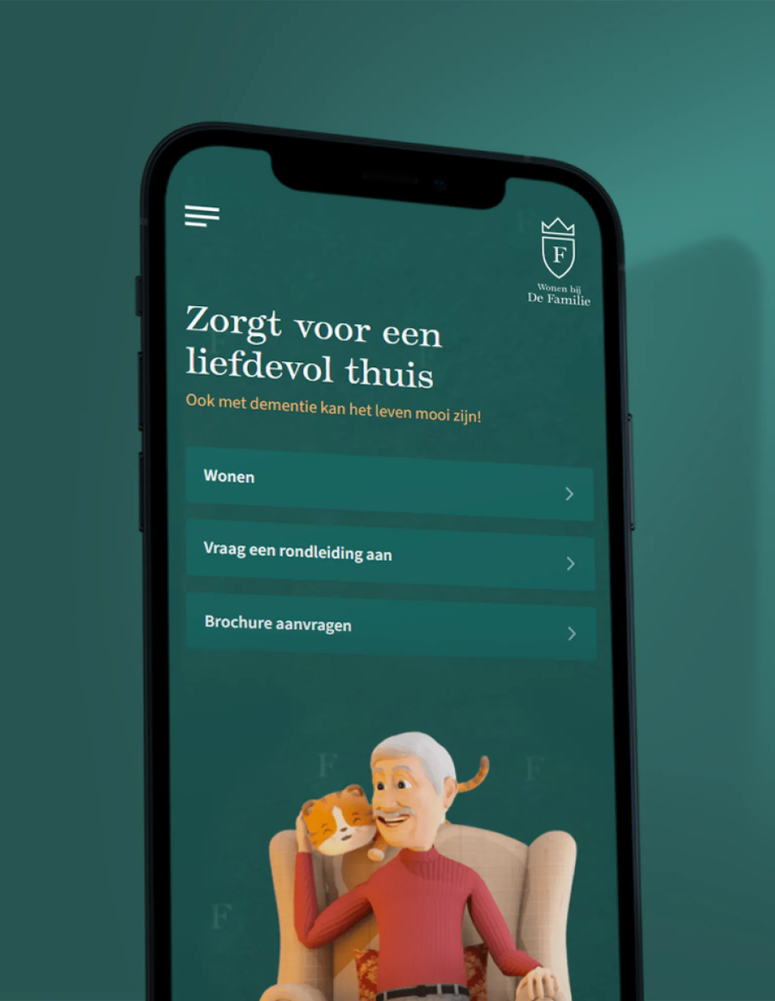 Wonen bij de familie - Zorghuizen voor ouderen met dementie